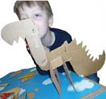 dinosauro di cartone