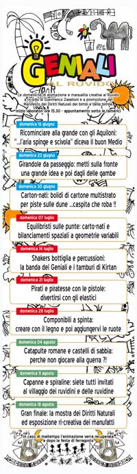 programmaattività Geniali al Ruvido 2013