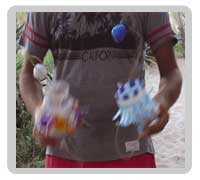 dario gioco con 2 bilboquet
